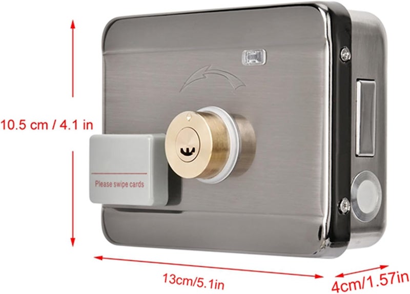 plplaaoo Door Lock,Smart Door Lock, Electronic Door Lock, Electronic Access Door Lock, Remote Control Door, Double-Head Door Locks, Electronic Access Intelligent System ID Double Head 12V Door Lock, elect - Image 5